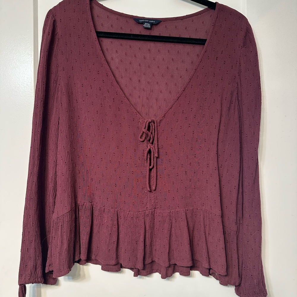 American Eagle Outfitters Dusty Rose Blouse